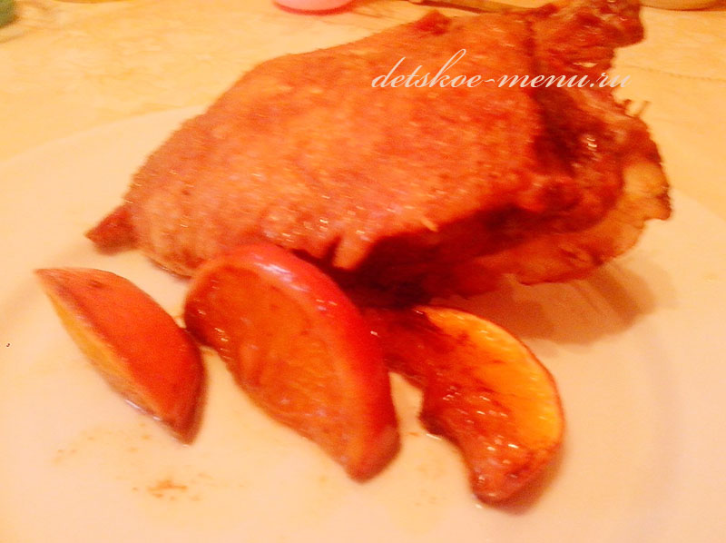 Утка с апельсинами в духовке рецепт с фото пошагово